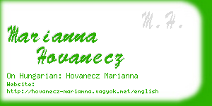 marianna hovanecz business card